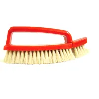 duo schoenborstelset rood wit haar